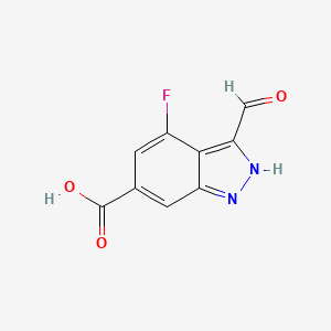 4-Fluoro-3-formyl-1H-indazole-6-carboxylic acid
