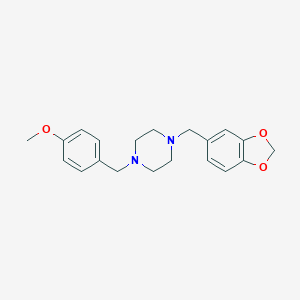 1-(1,3-Benzodioxol-5-ylmethyl)-4-(4-methoxybenzyl)piperazine