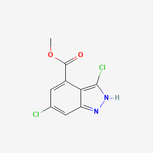 molecular formula C9H6Cl2N2O2 B3293729 methyl 3,6-dichloro-2H-indazole-4-carboxylate CAS No. 885522-36-1