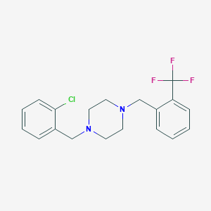 1-(2-Chlorobenzyl)-4-[2-(trifluoromethyl)benzyl]piperazine