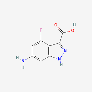 6-Amino-4-fluoro-3-(1H)indazole carboxylic acid