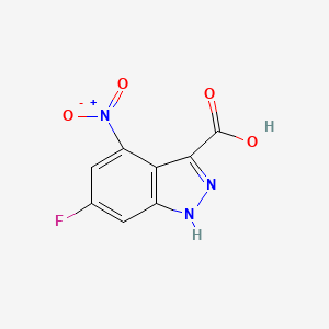 6-Fluoro-4-nitro-3-(1H)indazole carboxylic acid