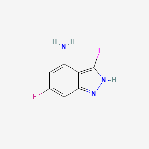 B3293850 4-Amino-6-fluoro-3-Iodo (1H)indazole CAS No. 885523-02-4