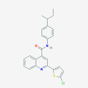 N-(4-sec-butylphenyl)-2-(5-chloro-2-thienyl)-4-quinolinecarboxamide