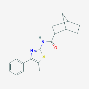 N-(5-methyl-4-phenyl-1,3-thiazol-2-yl)bicyclo[2.2.1]heptane-2-carboxamide