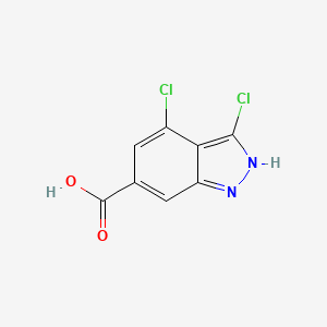 molecular formula C8H4Cl2N2O2 B3293881 3,4-Dichloro-1H-indazole-6-carboxylic acid CAS No. 885523-28-4