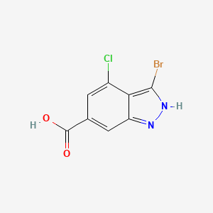3-Bromo-4-chloro-1H-indazole-6-carboxylic acid
