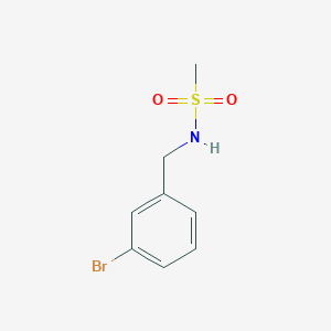 molecular formula C8H10BrNO2S B3293978 N-[(3-bromophenyl)methyl]methanesulfonamide CAS No. 885681-65-2