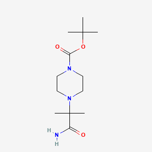Tert-butyl 4-(1-amino-2-methyl-1-oxopropan-2-yl)piperazine-1-carboxylate