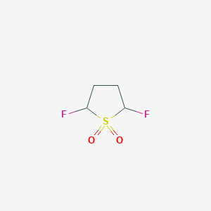 molecular formula C4H6F2O2S B3294008 2,5-Difluoro-1lambda~6~-thiolane-1,1-dione CAS No. 886037-50-9