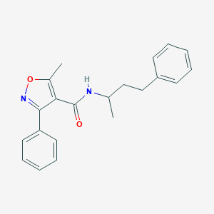 5-methyl-3-phenyl-N-(4-phenylbutan-2-yl)-1,2-oxazole-4-carboxamide