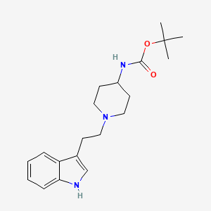 molecular formula C20H29N3O2 B3294044 1-N-(3'-吲哚)乙基-4-Boc-氨基哌啶 CAS No. 886362-25-0