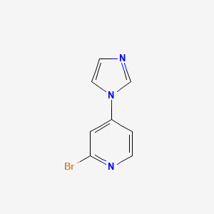 molecular formula C8H6BrN3 B3294058 2-Bromo-4-(imidazol-1-yl)pyridine CAS No. 886363-89-9