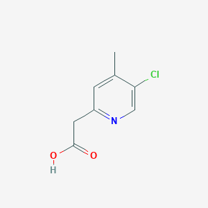 molecular formula C8H8ClNO2 B3294067 (5-Chloro-4-methyl-pyridin-2-yl)-acetic acid CAS No. 886365-20-4