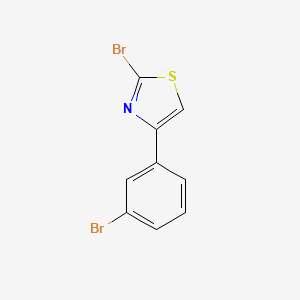 molecular formula C9H5Br2NS B3294084 2-bromo-4-(3-bromophenyl)Thiazole CAS No. 886367-82-4