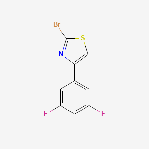 molecular formula C9H4BrF2NS B3294089 2-Bromo-4-(3,5-difluorophenyl)thiazole CAS No. 886367-95-9