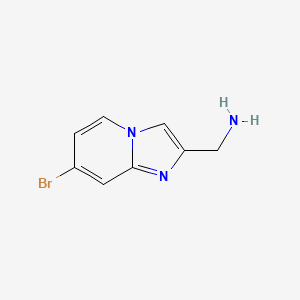 molecular formula C8H8BrN3 B3294115 (7-Bromoimidazo[1,2-A]pyridin-2-YL)methanamine CAS No. 886371-82-0