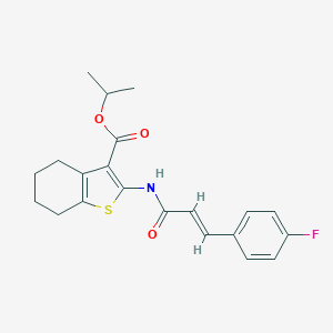 Isopropyl 2-{[3-(4-fluorophenyl)acryloyl]amino}-4,5,6,7-tetrahydro-1-benzothiophene-3-carboxylate