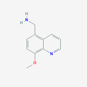 molecular formula C11H12N2O B3294164 (8-Methoxyquinolin-5-yl)methanamine CAS No. 886496-57-7