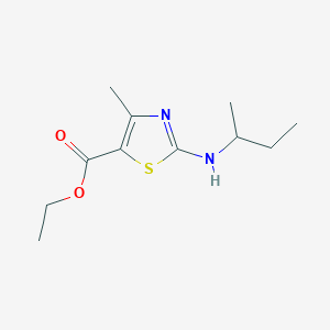 molecular formula C11H18N2O2S B3294176 Ethyl 2-(sec-butylamino)-4-methylthiazole-5-carboxylate CAS No. 886497-55-8