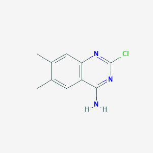 molecular formula C10H10ClN3 B3294183 4-Amino-2-chloro-6,7-dimethylquinazoline CAS No. 886497-76-3