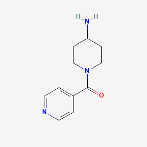 molecular formula C11H15N3O B3294191 (4-Amino-piperidin-1-yl)-pyridin-4-yl-methanone CAS No. 886497-91-2