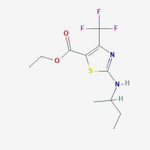 molecular formula C11H15F3N2O2S B3294209 Ethyl 2-(Sec-butylamino)-4-(trifluoromethyl)thiazole-5-carboxylate CAS No. 886498-27-7