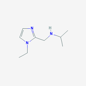 molecular formula C9H17N3 B3294232 (1-Ethyl-1H-imidazol-2-ylmethyl)-isopropyl-amine CAS No. 886505-14-2