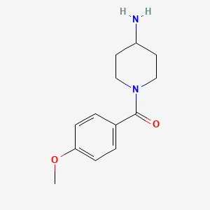 molecular formula C13H18N2O2 B3294245 (4-Aminopiperidin-1-yl)(4-methoxyphenyl)methanone CAS No. 886507-49-9