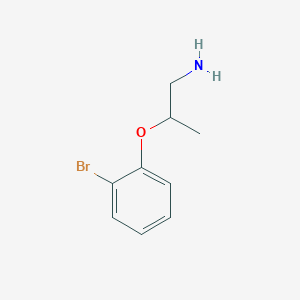 molecular formula C9H12BrNO B3294262 1-[(1-Aminopropan-2-YL)oxy]-2-bromobenzene CAS No. 886763-31-1