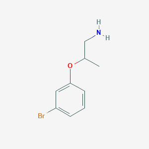 molecular formula C9H12BrNO B3294264 1-[(1-Aminopropan-2-YL)oxy]-3-bromobenzene CAS No. 886763-32-2
