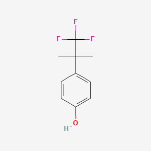 molecular formula C10H11F3O B3294266 4-(1,1,1-三氟-2-甲基丙烷-2-基)苯酚 CAS No. 886843-09-0