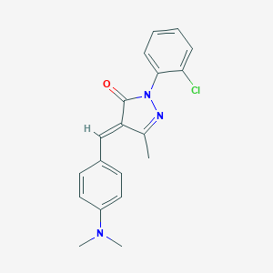 2-(2-chlorophenyl)-4-[4-(dimethylamino)benzylidene]-5-methyl-2,4-dihydro-3H-pyrazol-3-one