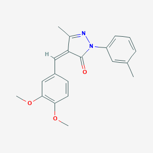 4-(3,4-dimethoxybenzylidene)-5-methyl-2-(3-methylphenyl)-2,4-dihydro-3H-pyrazol-3-one