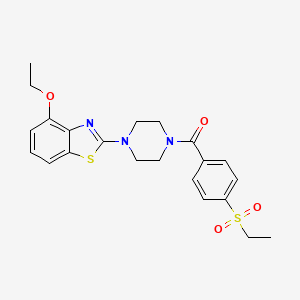 (4-(4-Ethoxybenzo[d]thiazol-2-yl)piperazin-1-yl)(4-(ethylsulfonyl)phenyl)methanone