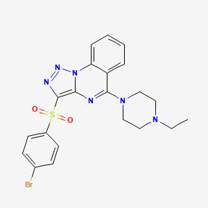 3-[(4-Bromophenyl)sulfonyl]-5-(4-ethylpiperazin-1-yl)[1,2,3]triazolo[1,5-a]quinazoline
