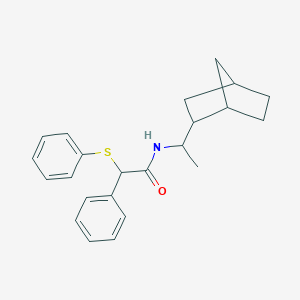 N-(1-bicyclo[2.2.1]hept-2-ylethyl)-2-phenyl-2-(phenylsulfanyl)acetamide