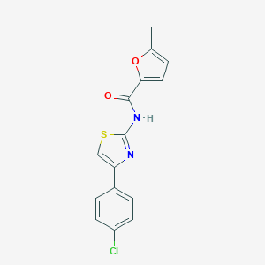 molecular formula C15H11ClN2O2S B329455 N-[4-(4-chlorophenyl)-1,3-thiazol-2-yl]-5-methylfuran-2-carboxamide 