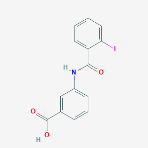 molecular formula C14H10INO3 B3294608 3-(2-碘苯甲酰胺基)苯甲酸 CAS No. 887356-40-3