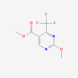 molecular formula C8H7F3N2O3 B3294613 Methyl 2-methoxy-4-(trifluoromethyl)pyrimidine-5-carboxylate CAS No. 887408-51-7