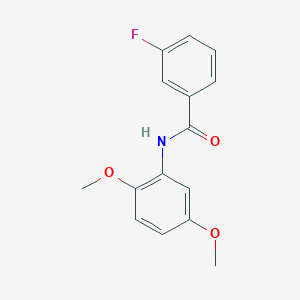 molecular formula C15H14FNO3 B329462 N-(2,5-dimethoxyphenyl)-3-fluorobenzamide 