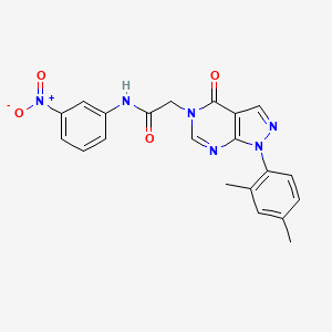 2-(1-(2,4-dimethylphenyl)-4-oxo-1H-pyrazolo[3,4-d]pyrimidin-5(4H)-yl)-N-(3-nitrophenyl)acetamide