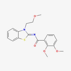 molecular formula C19H20N2O4S B3294653 (E)-2,3-dimethoxy-N-(3-(2-methoxyethyl)benzo[d]thiazol-2(3H)-ylidene)benzamide CAS No. 887459-48-5