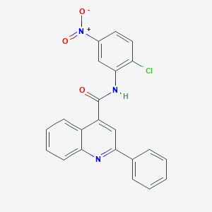 molecular formula C22H14ClN3O3 B329470 N-(2-chloro-5-nitrophenyl)-2-phenylquinoline-4-carboxamide 