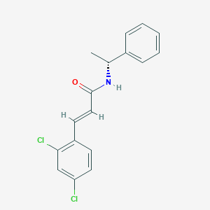 3-(2,4-dichlorophenyl)-N-(1-phenylethyl)acrylamide