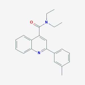 N,N-diethyl-2-(3-methylphenyl)-4-quinolinecarboxamide