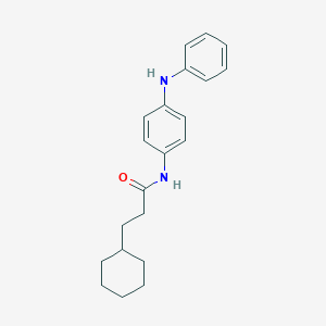 N-(4-anilinophenyl)-3-cyclohexylpropanamide