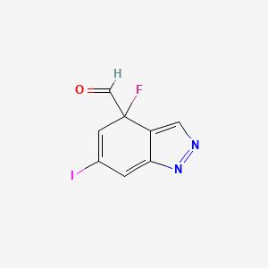 molecular formula C8H4FIN2O B3294796 4-Fluoro-6-iodo-4-indazolecarbaldehyde CAS No. 887568-09-4