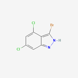 molecular formula C7H3BrCl2N2 B3294799 3-Bromo-4,6-dichloro-1H-indazole CAS No. 887568-12-9