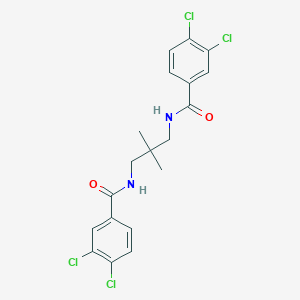 molecular formula C19H18Cl4N2O2 B329480 3,4-dichloro-N-{3-[(3,4-dichlorobenzoyl)amino]-2,2-dimethylpropyl}benzamide 